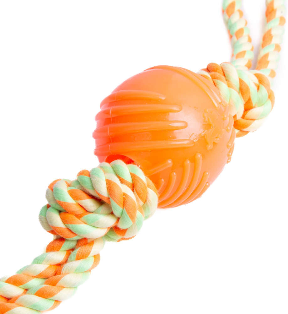 Brinquedo Kroco Cabo de Guerra com Bola para Cães - Tam. Único