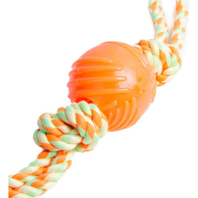Brinquedo Kroco Cabo de Guerra com Bola para Cães