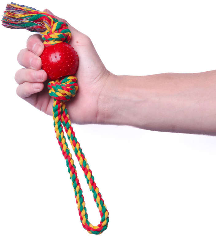 Brinquedo Kroco Mordedor Puxador Vermelho para Cães - Tam. Único
