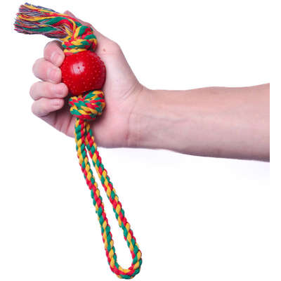 Brinquedo Kroco Mordedor Puxador Vermelho para Cães