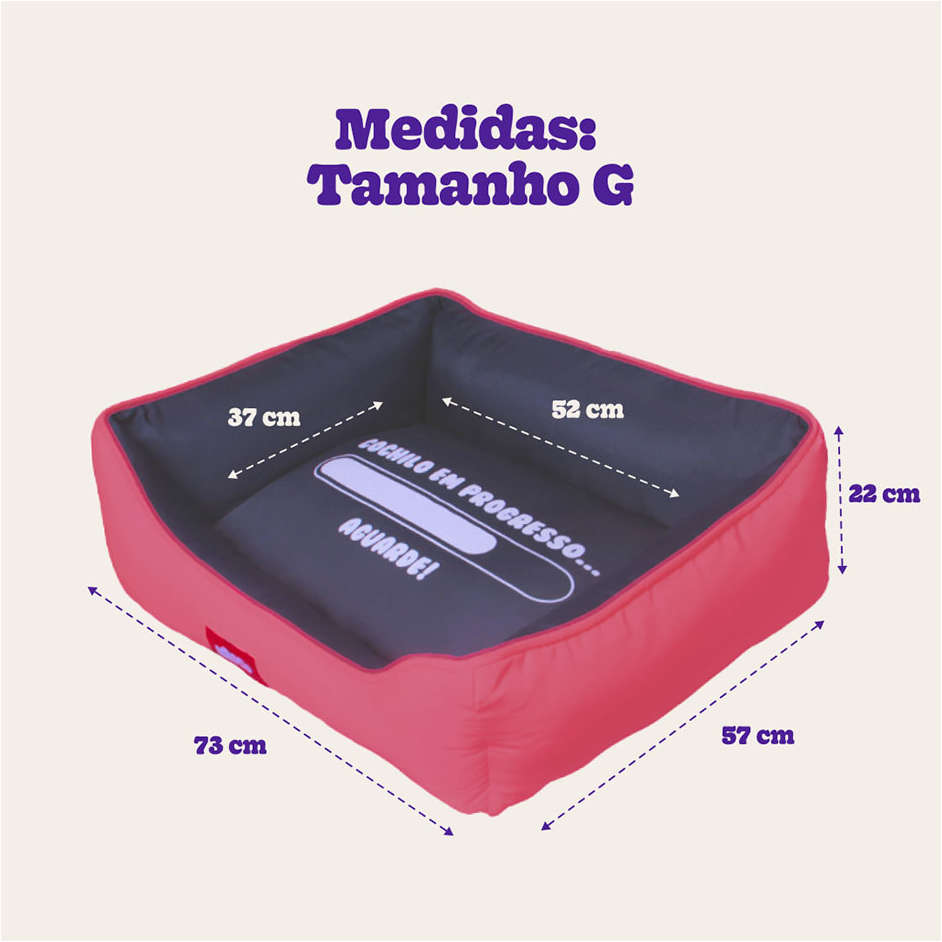 Cama Kroco Neon Rosa - Tam. G