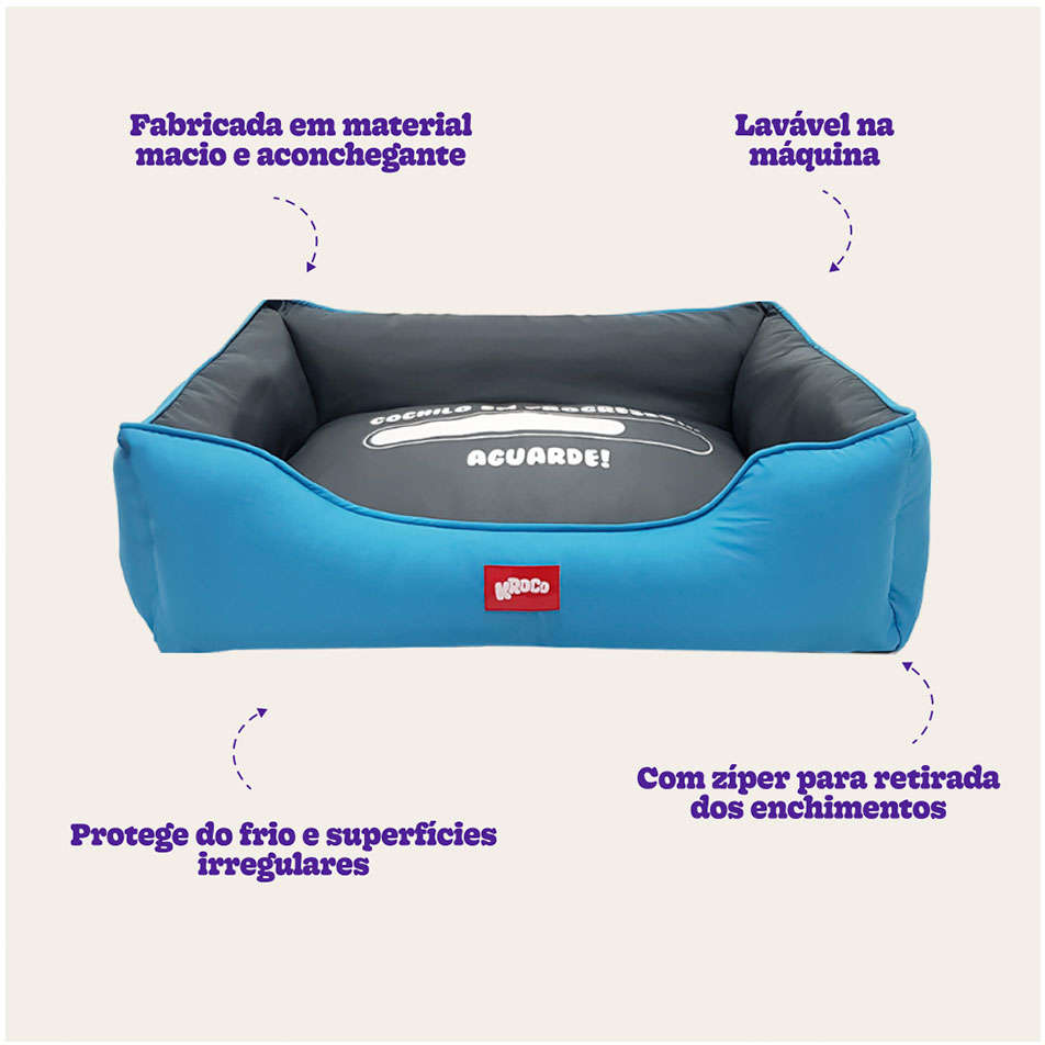 Cama Kroco Neon Azul - Tam. G