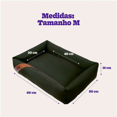 Cama Meau Faixa Verde - Tam. M