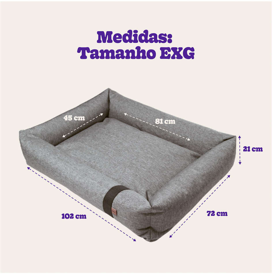 Cama Meau Lona Cinza - Tam. EXG