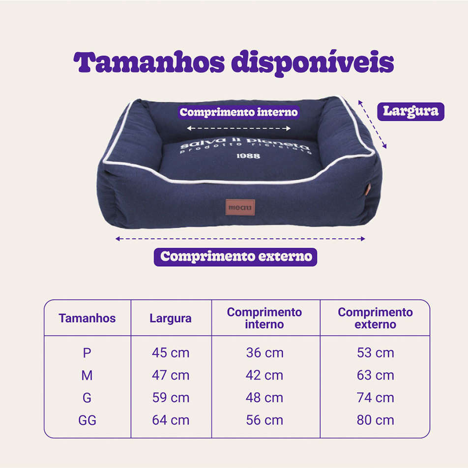 Cama Meau Salva iL Pianeta Marinho - Tam. GG