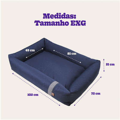 Cama Meau Lona Azul Marinho