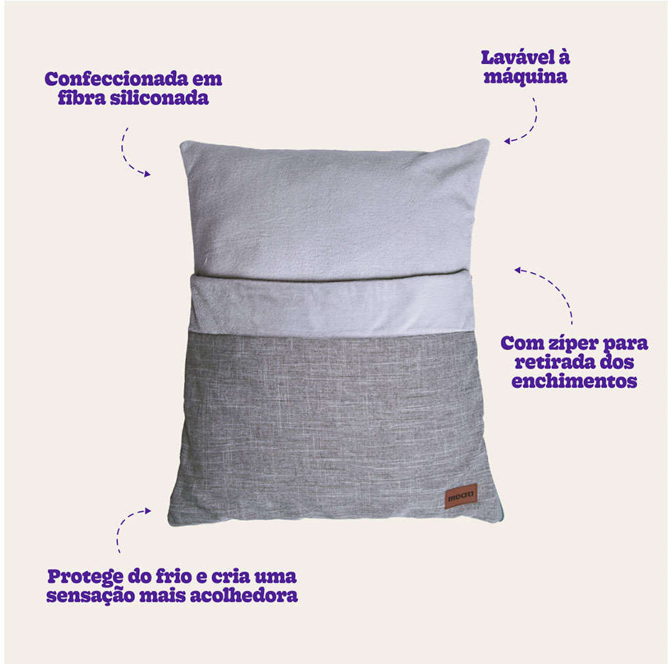 Cama Meau Envelope Cinza - Tam. G