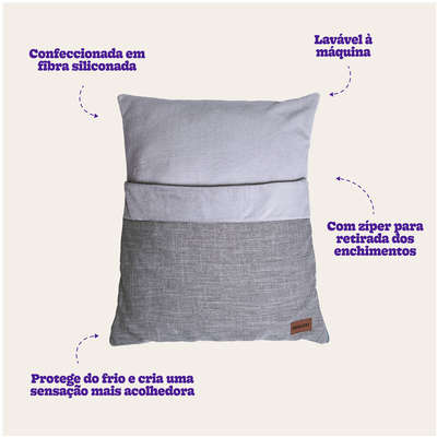 Cama Meau Envelope Cinza