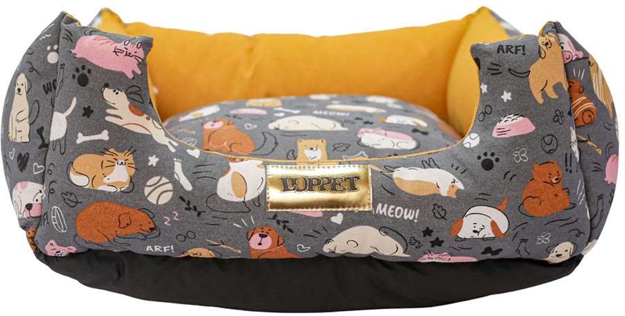 Cama Luppet Quadrada Impermeavel Eco Mostarda - Tam. GG