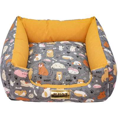 Cama Luppet Quadrada Impermeavel Eco Mostarda