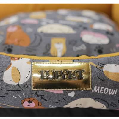 Cama Luppet Quadrada Impermeavel Eco Mostarda