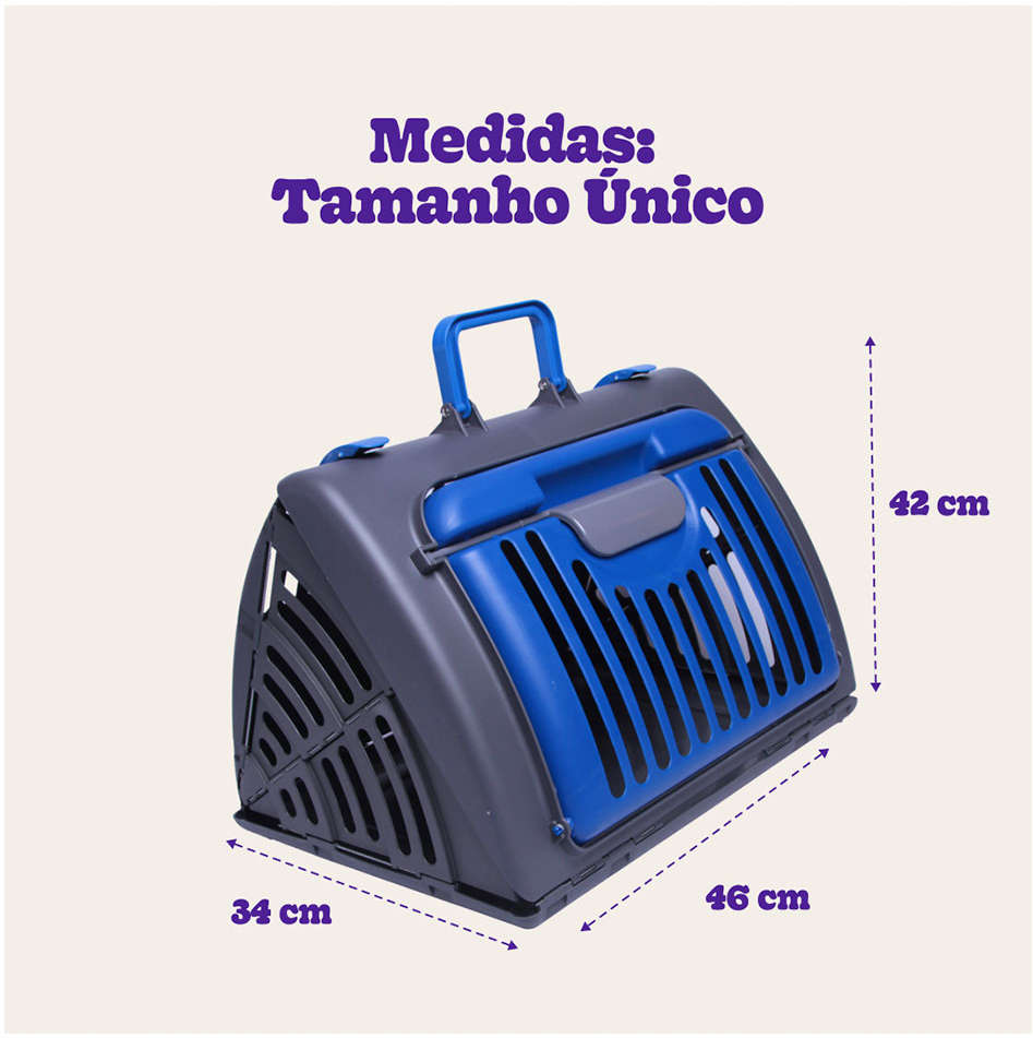Caixa de Transporte Kroco New Basic Azul - Tam. Único