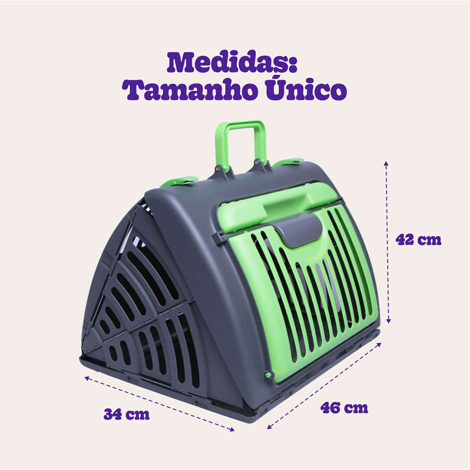 Caixa de Transporte Kroco New Basic Verde - Tam. Único
