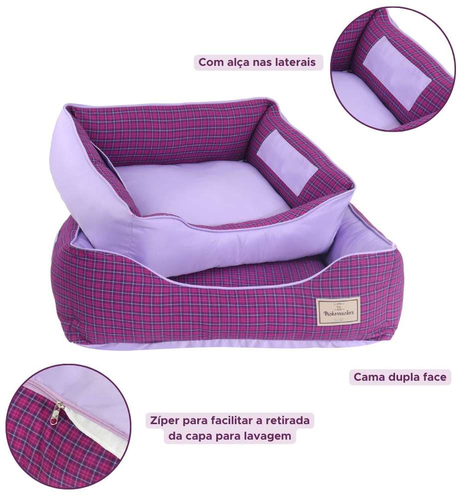 Cama Pickorruchos Deluxe Lilás - Tam. G