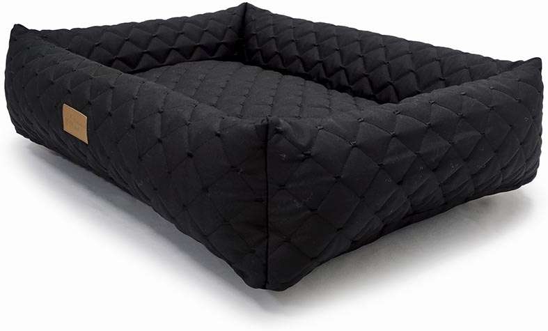 Cama Retangular Fábrica Pet Matelasse Preto - Tam. P