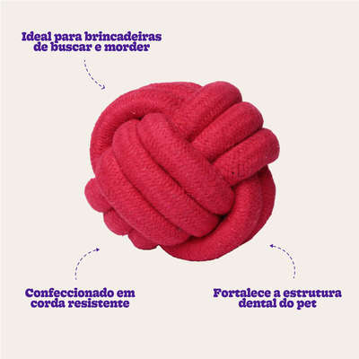 Bola de Corda Kroco Vermelha