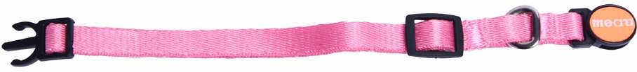 Coleira Meau Rosa para Gatos - Tam. Único