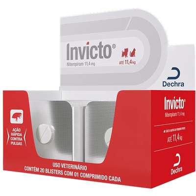 Display Antipulgas Dechra Invicto 11,4 mg 1 Comprimido para Cães