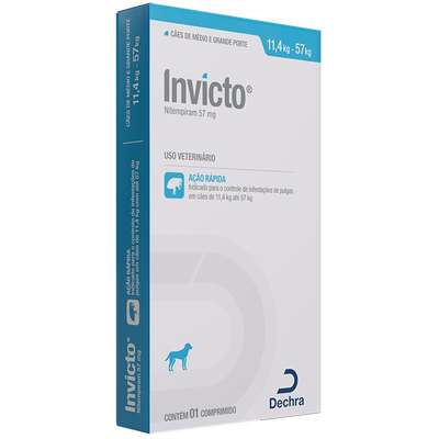Antipulgas Dechra Invicto 57 mg para Cães