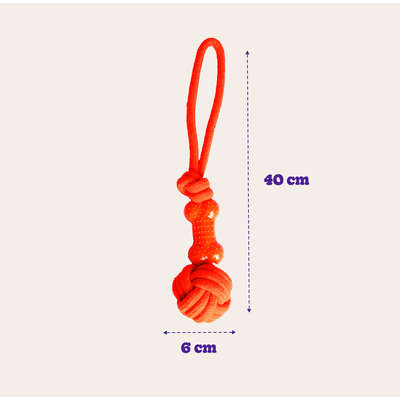 Brinquedo de Corda Kroco Puxador Laranja