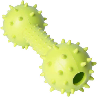 Brinquedo Kroco Mordedor Halteres Verde para Cães