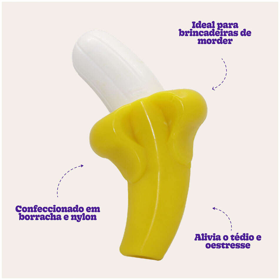 Brinquedo Mordedor Buddy Double Banana - Tam. Único