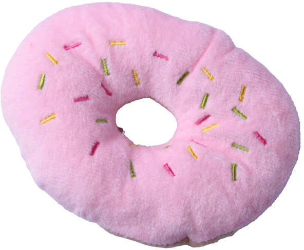 Brinquedo Pelúcia Kroco Donuts Rosa - Tam. Único