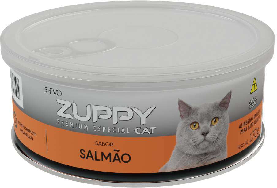 Ração Úmida Zuppy Cat Salmão para Gatos Adultos - 170 g