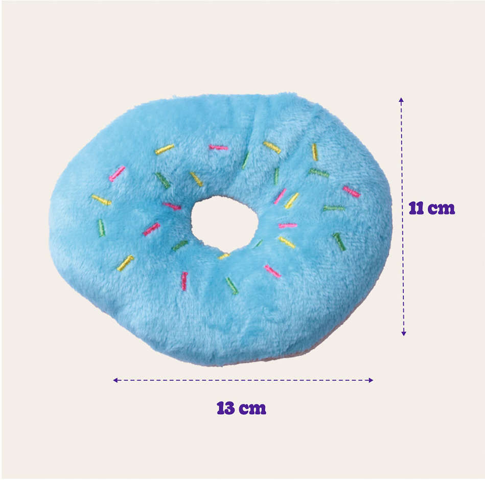 Brinquedo Pelúcia Kroco Donuts Azul - Tam. Único
