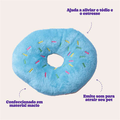 Pelúcia Kroco Donut Azul