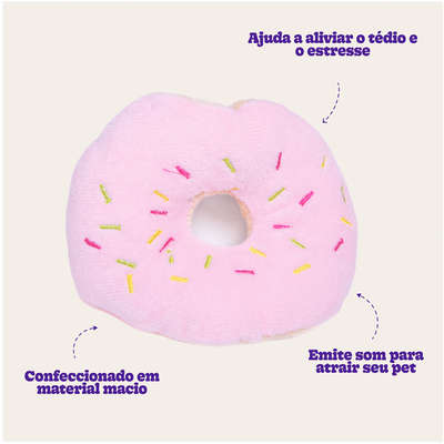 Pelúcia Kroco Donut Rosa