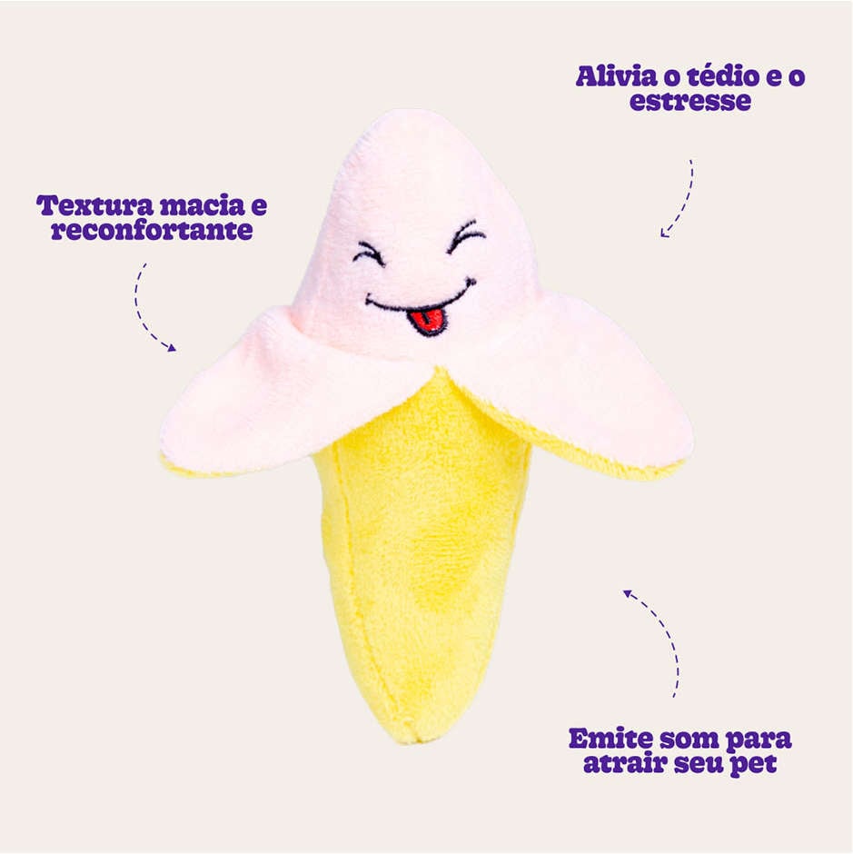 Pelúcia Kroco Bananinha - Tam. Único