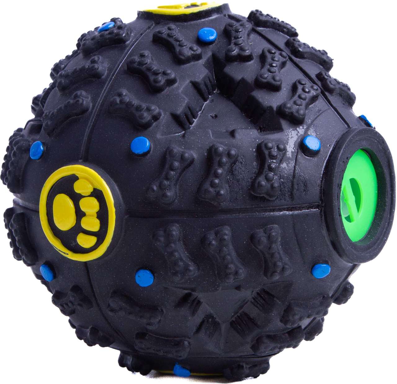 Brinquedo Kroco Bola Interativa Preto para Cães - Tam. M