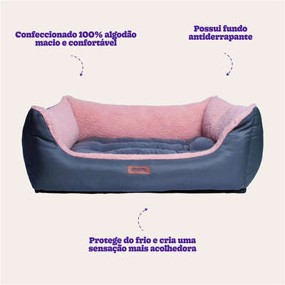 Cama Meau Quatro Estações Rosa
