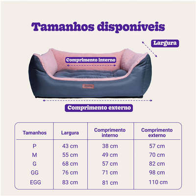Cama Meau Quatro Estações Rosa