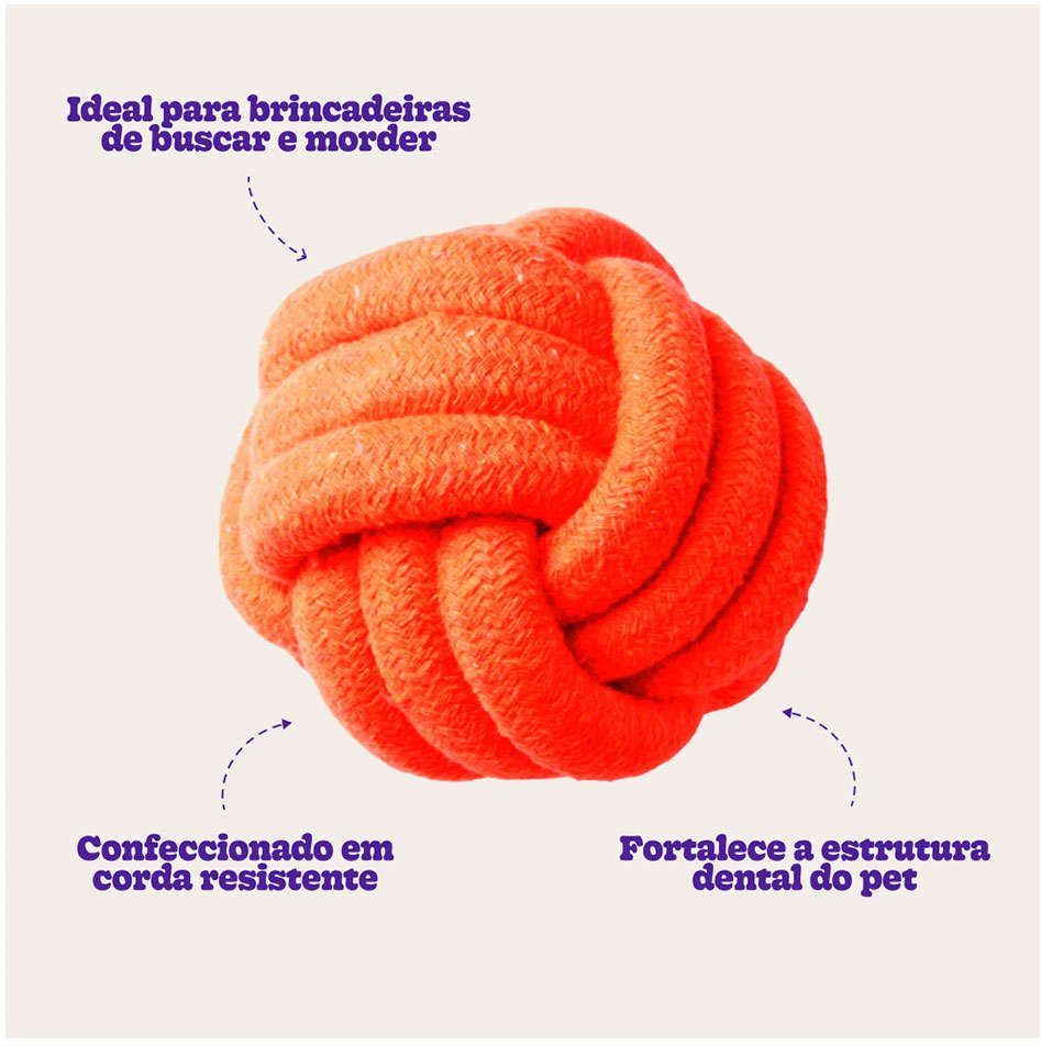 Bola de Corda Kroco Laranja - Tam. G
