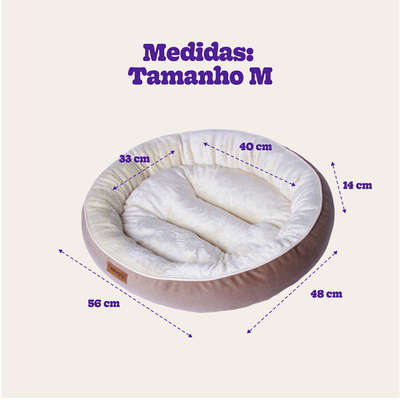 Cama Meau Viena Bege - Tam M