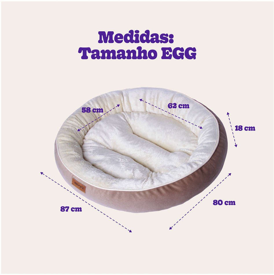 Cama Meau Viena Bege - Tam EGG