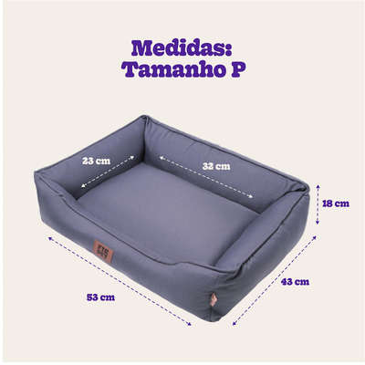 Cama Future Pet Lisa Cinza - Tam. P