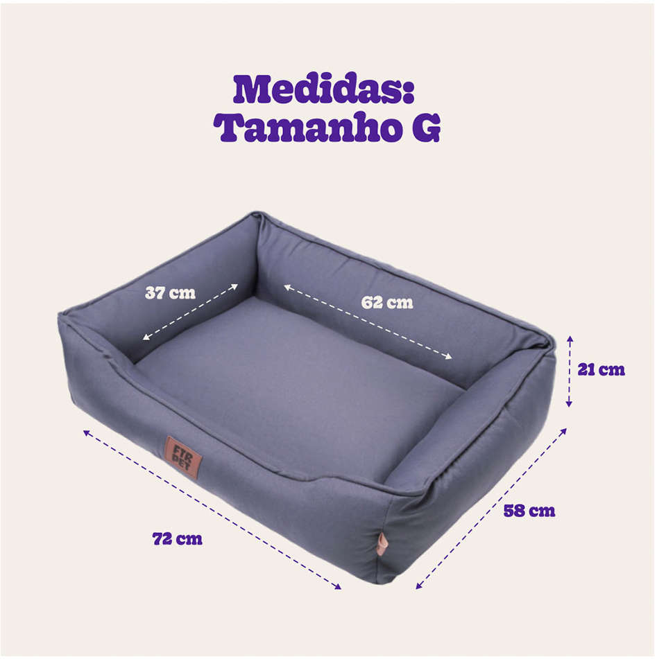 Cama Future Pet Lisa Cinza - Tam. G