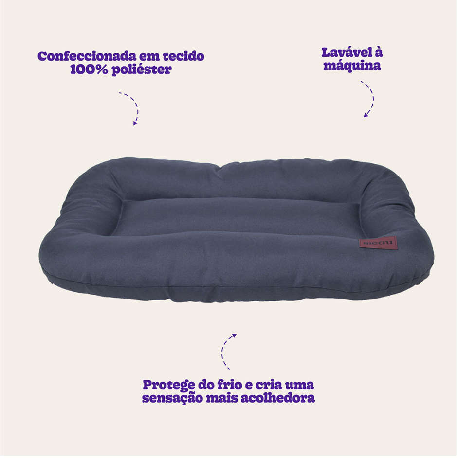 Almofada Retangular Meau Cinza - Tam. G