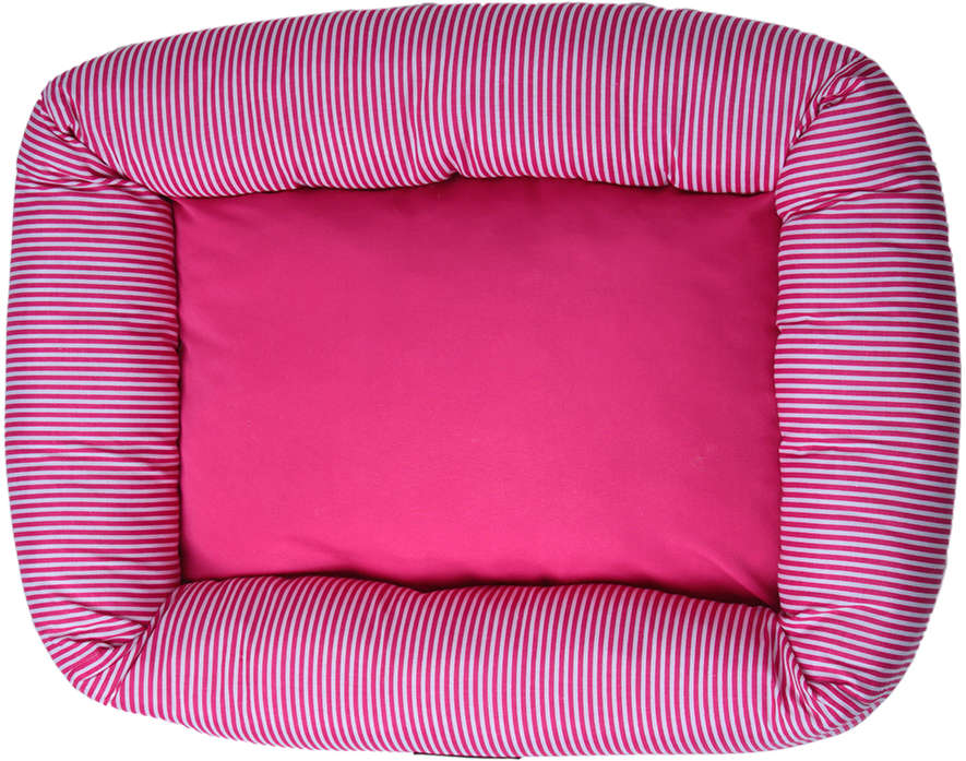 Cama Retangular Meau Listra Rosa - Tam. M