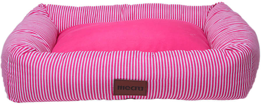 Cama Retangular Meau Listra Rosa - Tam. M