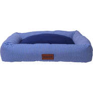 Cama Retangular Meau Listra Azul Marinho