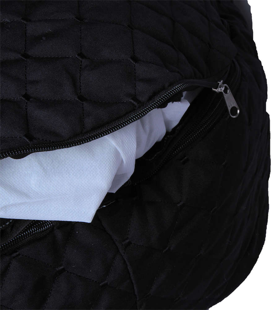 Cama Fábrica Pet Boia Matelasse Preta - Tam. M