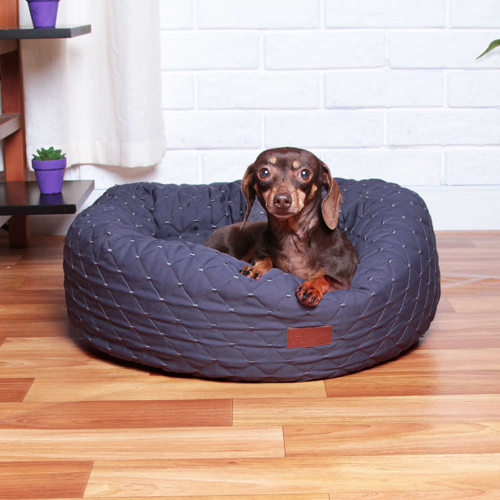 Cama Fábrica Pet Boia Matelasse Cinza - Tam. M