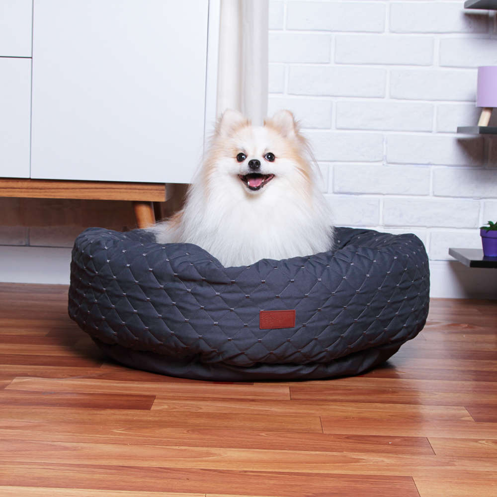 Cama Fábrica Pet Boia Matelasse Cinza - Tam. G