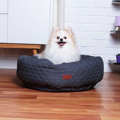 Cama Fábrica Pet Boia Matelasse Cinza - Tam. G