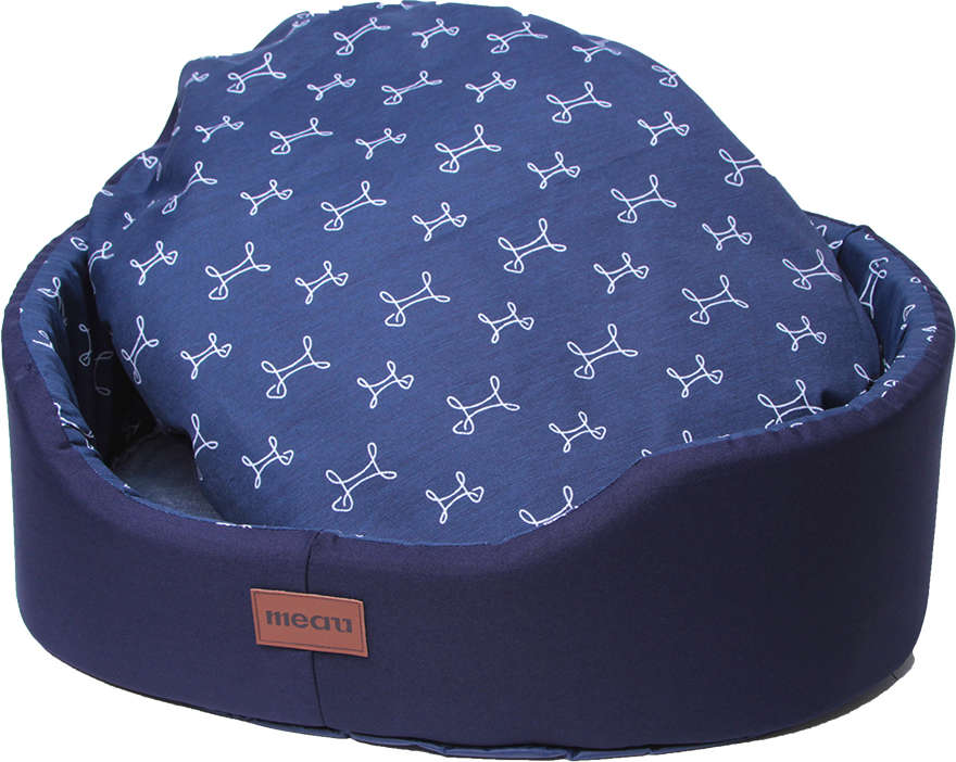 Cama Meau Europa Paris Azul Marinho - Tam. EXG