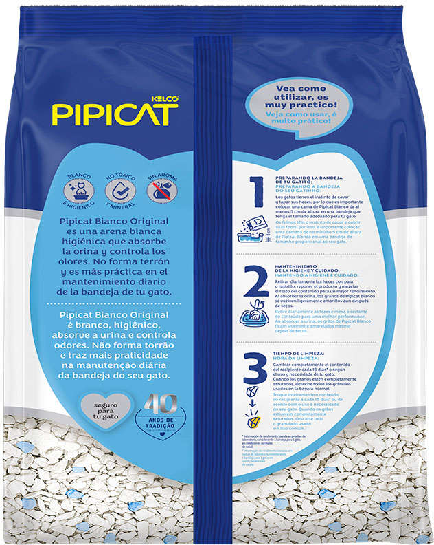 Granulado Sanitário Kelco Pipicat Bianco - 1,8Kg